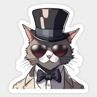 Whisker Elegance Extravaganza Sticker